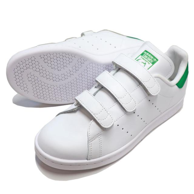アディダス オリジナルス スニーカー スタンスミス CF スニーカー メンズ レディース ベルクロ ホワイト/グリーン adidas Originals STAN SMITH CF_1