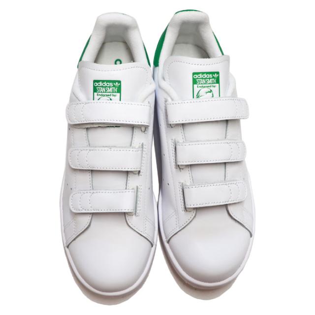 アディダス オリジナルス スニーカー スタンスミス CF スニーカー メンズ レディース ベルクロ ホワイト/グリーン adidas Originals STAN SMITH CF_3