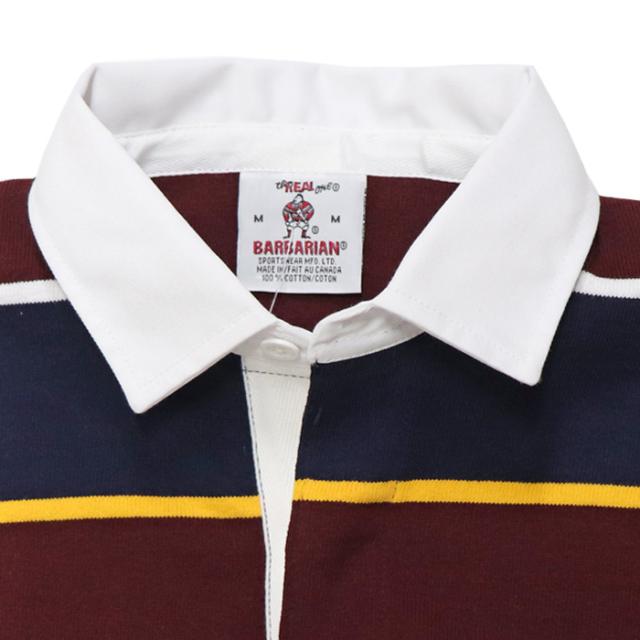 バーバリアン ラグビージャージ ボーダー BARBARIAN 12oz REGULER LONG