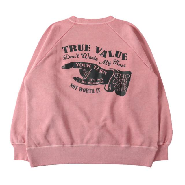 バーンズ アウトフィッターズ ゴート ピグメント クルー プリント