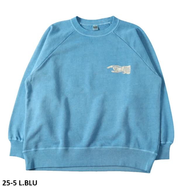 バーンズ アウトフィッターズ ゴート ピグメント クルー プリント