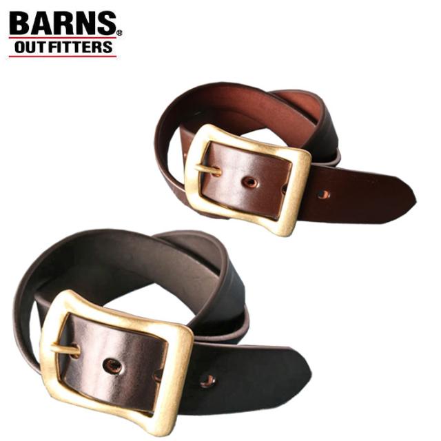 バーンズ アウトフィッターズ ベルト 40mm 日本製 ベルト 本革 バックル アメカジ BARNS OUTFITTERS BIG BUCKLE 40mm LEATHER BELT
