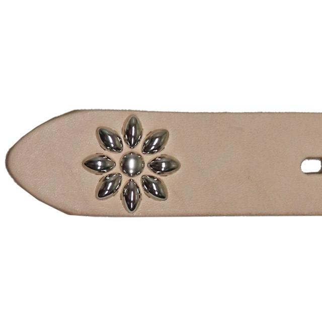 バーンズ アウトフィッターズ ベルト 30mm 姫路レザー スタッズ 日本製 本革 バックル アメカジ BARNS OUTFITTERS 30mm LEATHER BELT NUME