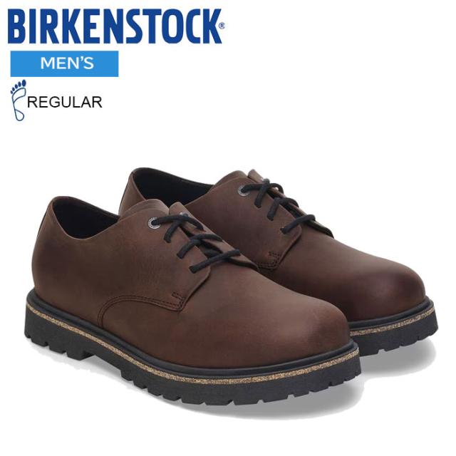 ビルケンシュトック メンズ ブーツ シューズ オイルド レザー ハイウッド レース ロー ハバナ レギュラーフィット(幅広) BIRKENSTOCK Highwood Lace Low 1028093