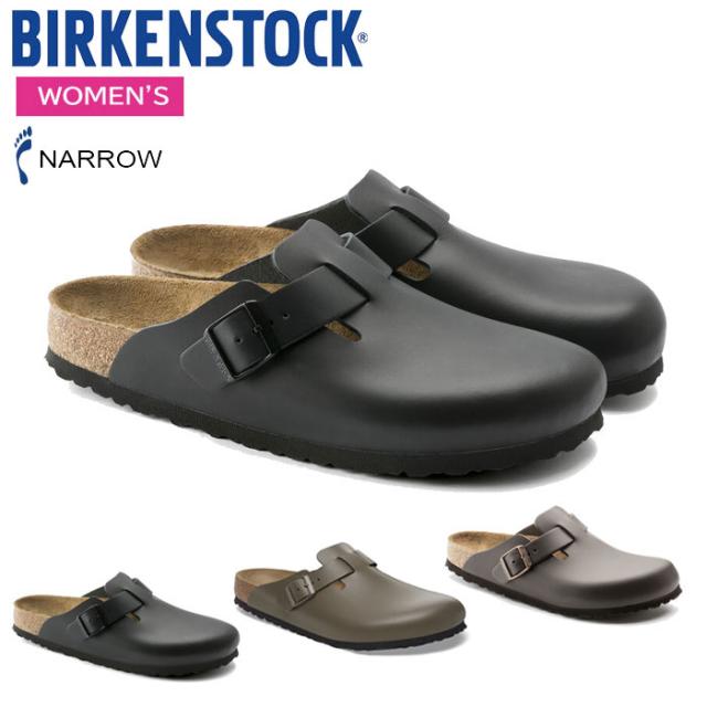 ビルケンシュトック サンダル レディース ボストン スムース レザー  ナローフィット (幅狭) BIRKENSTOCK BOSTON 60193 60103 1029156