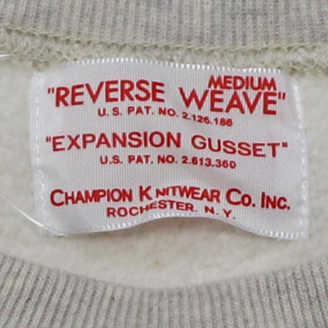 チャンピオン スウェット タタキタグ リバース ウィーブ クールネック エクスパンションガゼット Champion REVERSE WEAVE REVERSE WEAVE(R) 2ND PATENT CREW NECK SWEATSHIRT チャンピオン スウェット タタキタグ リバース ウィーブ クールネック エクスパンションガゼット Champion REVERSE WEAVE REVERSE WEAVE(R) 2ND PATENT CREW NECK SWEATSHIRT