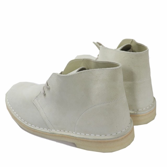 クラークス オリジナルス メンズ デザートブーツ オフホワイト スエードレザー Clarks Originals Desert Boot Off White Suede