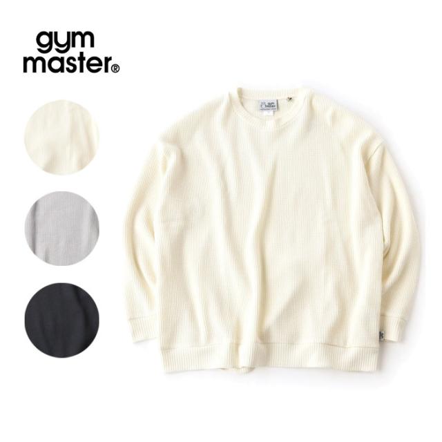 ジムマスタートップス メンズ レディース ワッフルクルーネック サーマル 長袖 カットソー シャツ gym master
