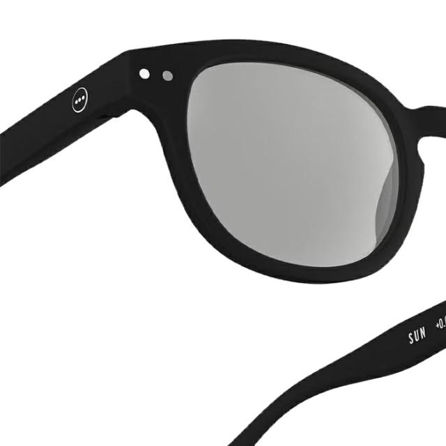 イジピジ サングラス サン ライト アダプティブ シー マットフレーム UVカット メンズ レディース IZIPIZI SUN LIGHT ADAPTIVE #C Black Grey Lenses_2