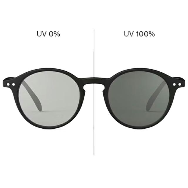 イジピジ サングラス サン ライト アダプティブ ディー マットフレーム UVカット メンズ レディース IZIPIZI SUN LIGHT ADAPTIVE #D Black Grey Lenses_1