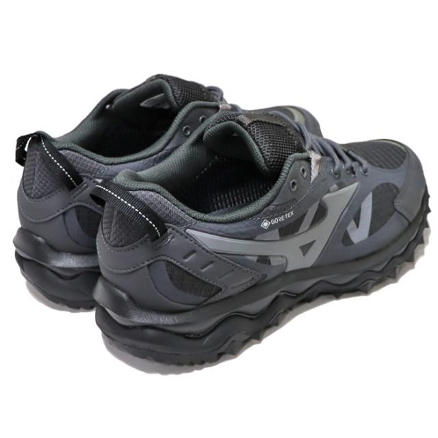 ミズノ スニーカー メンズ ウエーブ ムジン ランニングシューズ ダークグレー×グレー×ライトグレー MIZUNO WAVE MUJIN TL GTX