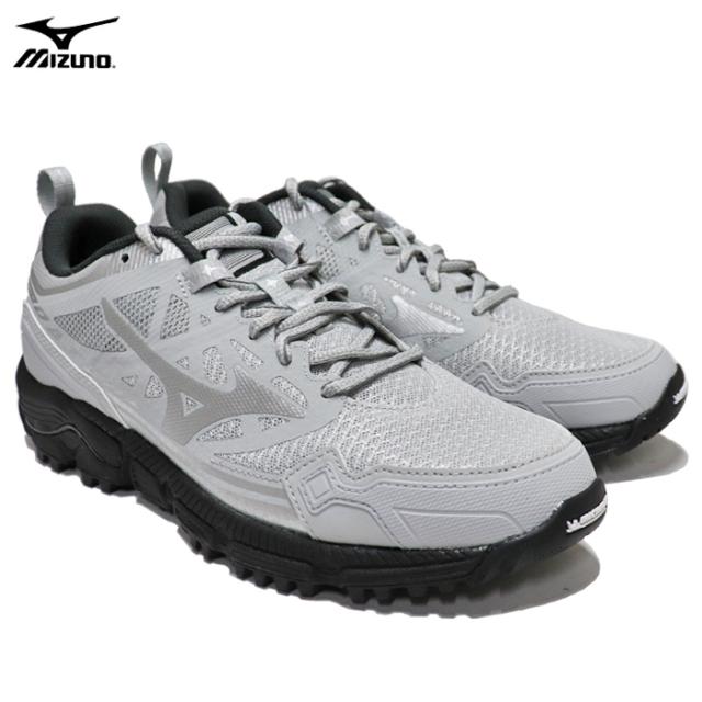 ミズノ スニーカー メンズ ウエーブ ダイチ トレイル ランニングシューズ オフホワイト×シルバー×グレー MIZUNO WAVE DAICHI LS