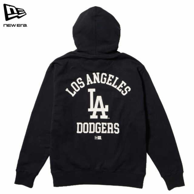 ニューエラ 長袖 スウェット フーディー 裏毛 コットン ドジャース ブラック メンズ レディース NEW ERA SW PO HOODIE LOSDOD BLK 252