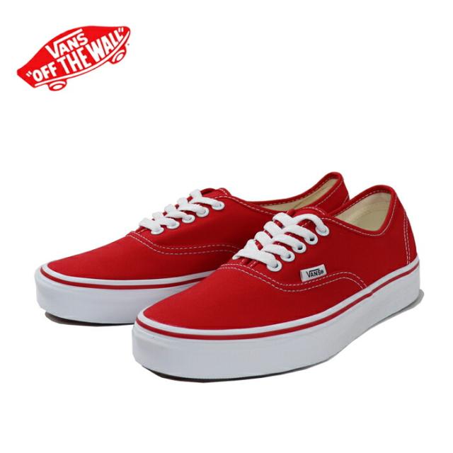 バンズ ヴァンズ スニーカー メンズ レディース オーセンティック レッド USA規格 VANS AUTHENTIC VN000EE3RED
