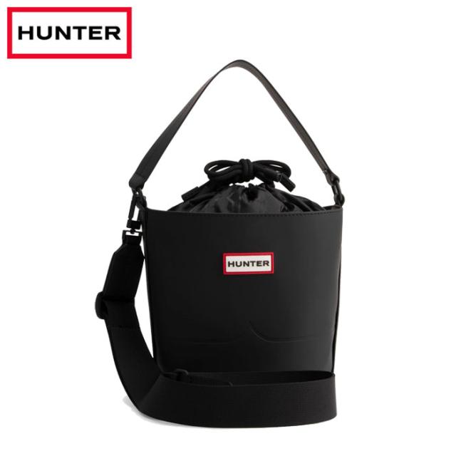 ハンター バッグ ショルダーバッグ オリジナル ラバライズ 2ストラップ バケット ブラック 耐水 Hunter Original Rubberised Two Strap Bucket UBX3607CPE-BLK