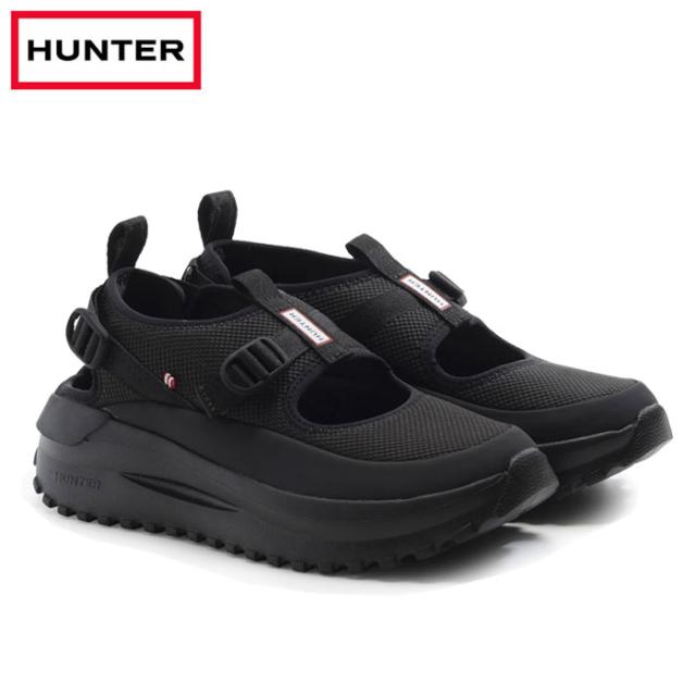 ハンター サンダル レディース スポーツサンダル トラベルフロー ブラック 厚底 Hunter TRAVEL FLOW SANDAL UFF7103MSH-BLK