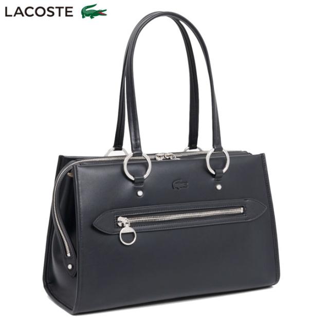 ラコステ セリス ワントーン トップ ハンドル バッグ M ブラック LACOSTE M TOP HANDLE BAG NF5231AQ 000 NOIR