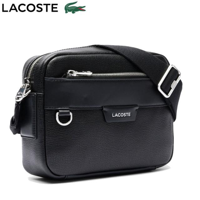 ラコステ ショルダーバック オシアン レザー クラッシックリポーター バッグ ブラック LACOSTE REPORTER BAG NH5048OI 000 NOIR