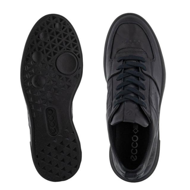 エコー ストリート 720 シューズ レディース レザー 防水 ゴアテックス スニーカー 本革 ブラック ECCO STREET 720 GORE TEX BLACK 209713-01001_1
