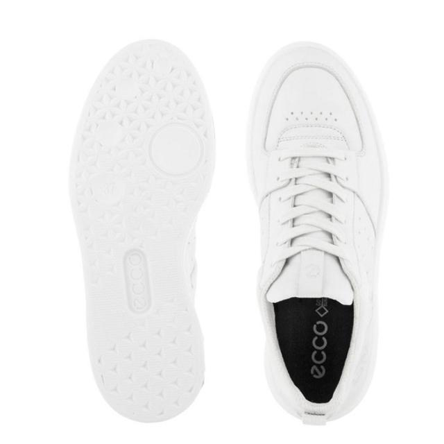 エコー ストリート 720 シューズ レディース レザー 防水 ゴアテックス スニーカー 本革 ホワイト ECCO STREET 720 GORE TEX WHITE 209713-01007_1