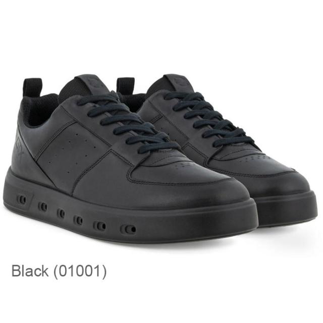 エコー ストリート シューズ メンズ レザー 防水 ゴアテックス スニーカー 本革 ブラック ホワイト ECCO STREET 720 GORE TEX 520814_1