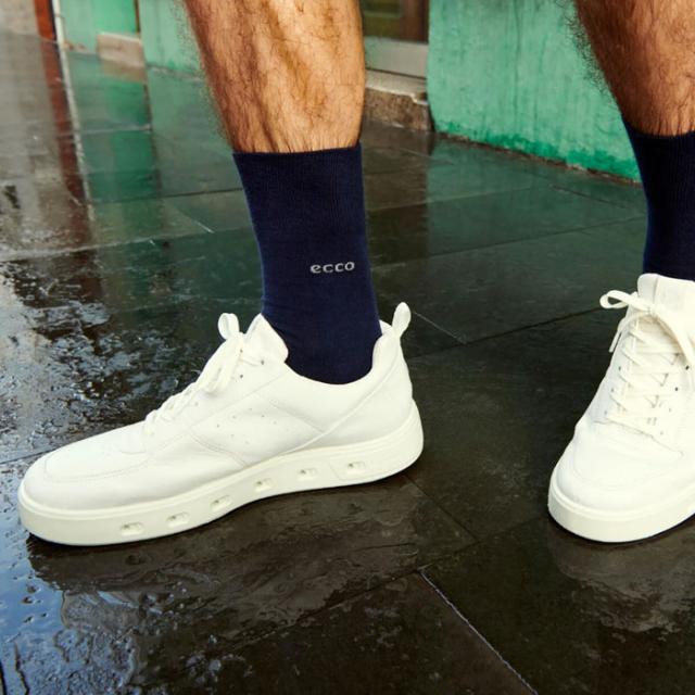 エコー ストリート シューズ メンズ レザー 防水 ゴアテックス スニーカー 本革 ブラック ホワイト ECCO STREET 720 GORE TEX 520814_6