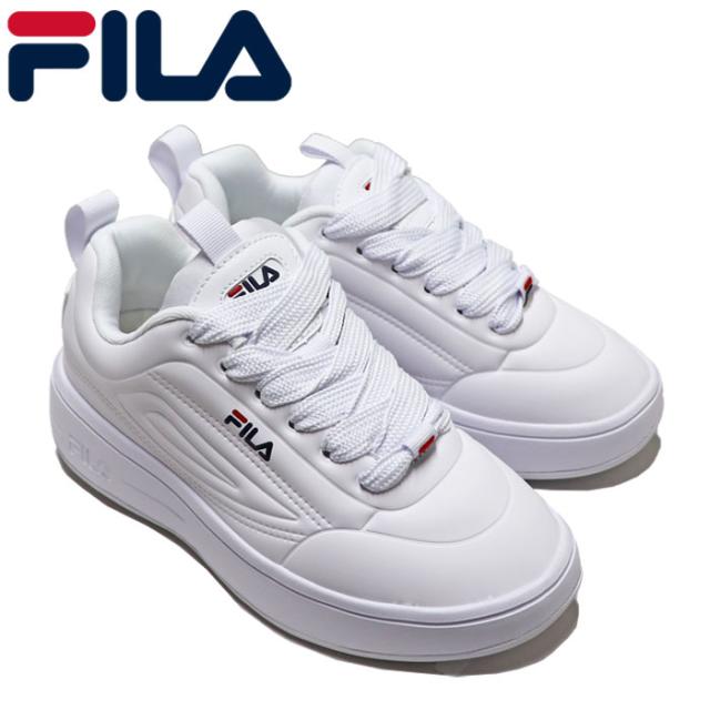 フィラ スニーカー レディース スーパーバブル 厚底ソール ボリュームソール ホワイト FILA SUPERBUBBLE 5RM02983-125