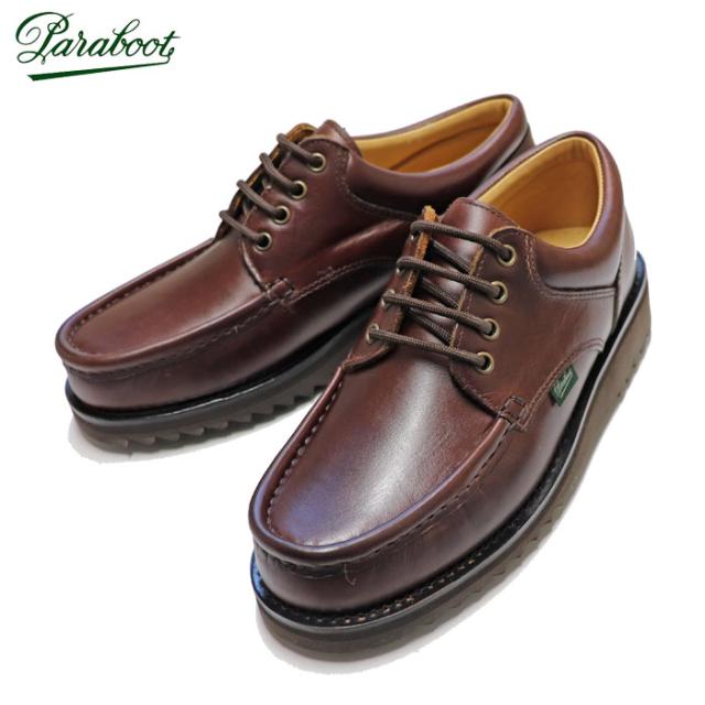 パラブーツ メンズ ティエール スポーツソール Uチップ レザー デッキシューズ PARABOOT THIERS (SPORT SOLE) AMERICA (正規品証明書付属)