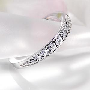 ダイヤモンド エタニティリング ピンキーリング 【0.2ct】 プラチナ900
