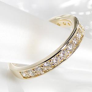 高品質☆0.50ct ダイヤモンドエタニティリング K18 鑑別書付き
