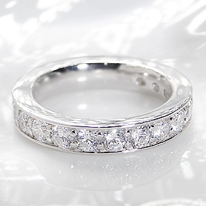 ダイヤモンド フルエタニティ リング 豪華【2.0ct】【SIクラス ...