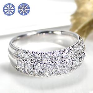 pt950 ハート＆キューピッド ダイヤモンド パヴェリング 【1.5ct】鑑別カード・スコープ付/【送料無料】【代引手数料無料】【刻印無料】 200,750円