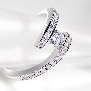 pt900【0.54ct】ダイヤモンド リング【0.54ct】【送料無料】【代引  