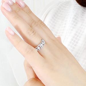 プラチナ900ダイヤモンドリング10号 リング ダイヤモンド プラチナ 1カラット 1.01ct 10石 結婚記念