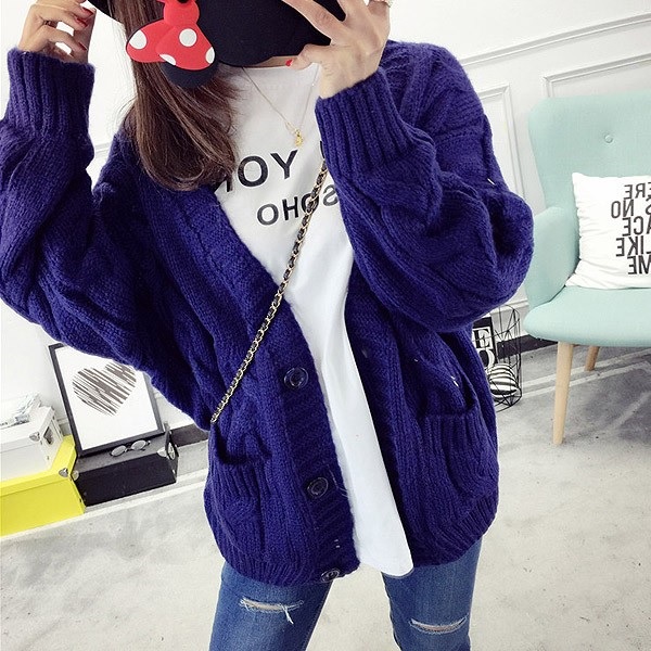 ニットカーディガン レディース ニットカーディガン 厚手 ケーブル編み アウター トップスの通販はau Pay マーケット Daisymode