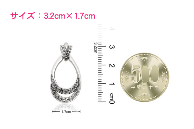 フープピアス スワロフスキー レディース 18金GP 18k スワロ フープ 