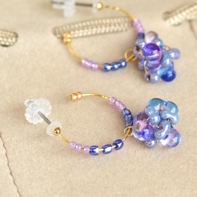 ピアス レディース アジサイ 紫陽花 あじさい 花 フラワー シンプル ピアスの通販はau Pay マーケット リリミア