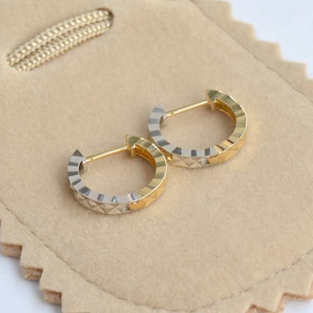ピアス 18K フープピアス 18金 フープリング レディース リバーシブル|au PAY マーケット