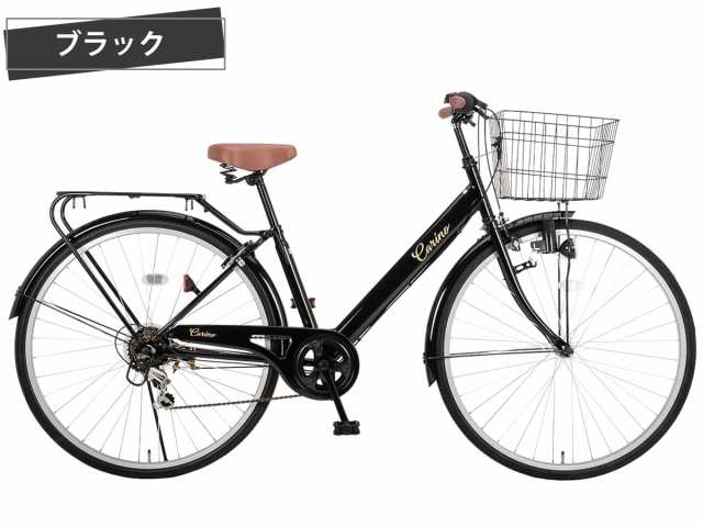 完成品 シティサイクル 自転車 27インチ シマノ 6段変速 LED オート ...