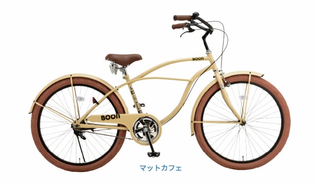 完成品 ビーチクルーザー 自転車 ファットバイク 26インチ ブーンビーチ BNB60R Welby ウェルビー 100％組立て出荷｜au PAY  マーケット