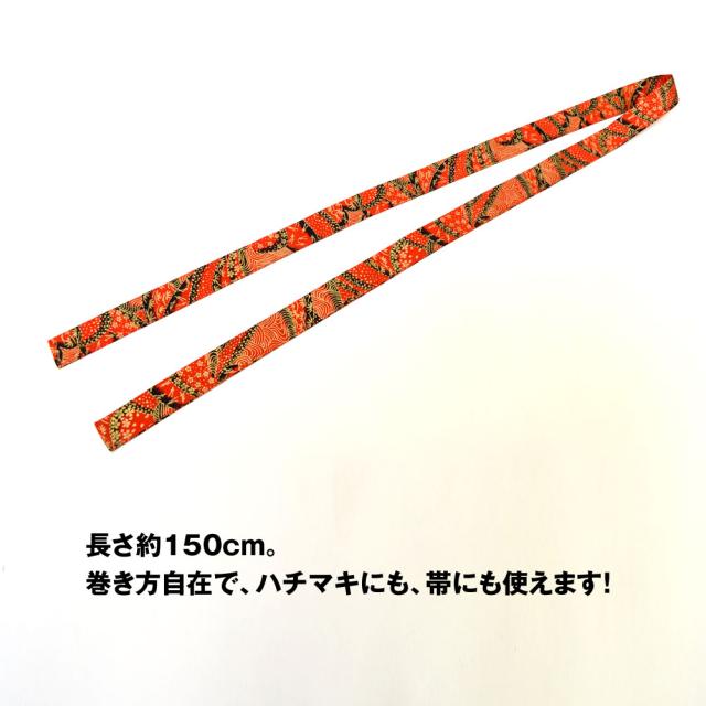 ハチマキ　12本　セット　長い　太い　赤　黒　ダンス　イベント　舞踊　よさこい Qoo10] よさこい衣装 和柄ハチマキ ダンス衣装