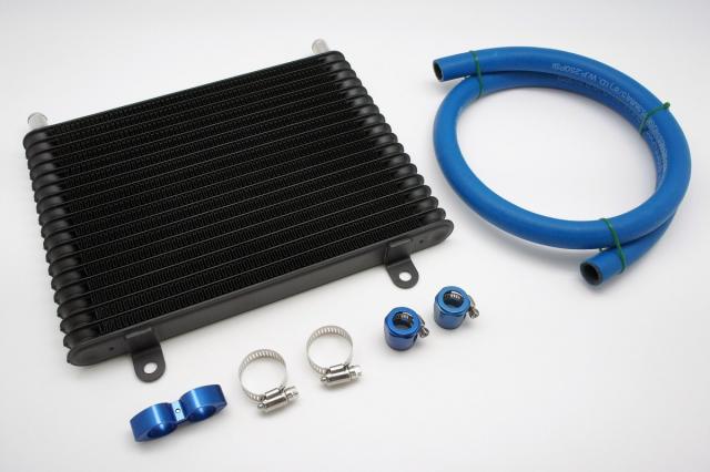 パワステフルードクーラーキット　差し込み径16ｍｍ　18段　黒