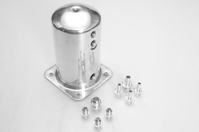 円筒型 フューエルタンク 1.5L　軽量アルミ製 コレクタータンクの通販は