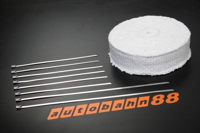 耐熱バンテージ　幅50ｍｍ　長さ11Ｍ　ステンレスバンド付属