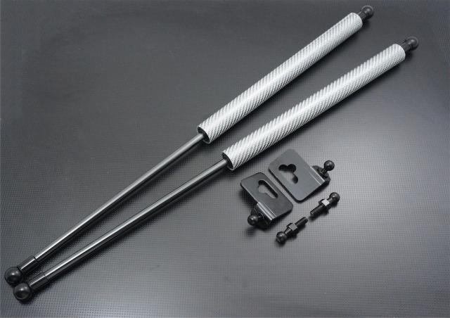 アクセラ Mazda3 BK5P AXELA　BKEP　03-〜06　ボンネットフード ダンパー  カーボン銀の通販は