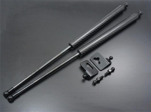 日産・マーチ March K11　CG10DE　ボンネットフード ダンパー   カーボン黒