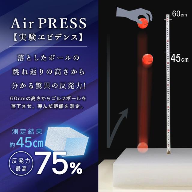 日本製 マットレス クイーン 160×200cm 3層構造 Air Press
