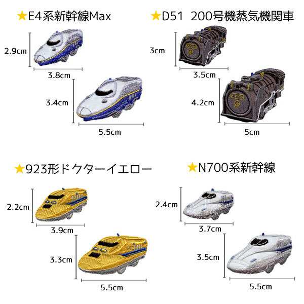 プラレール ワッペン 刺繍 アイロン接着 新幹線 機関車 乗り物 ２枚セット アップリケ アイロンワッペン 男の子 メール便可 の通販はau Pay マーケット Re Make