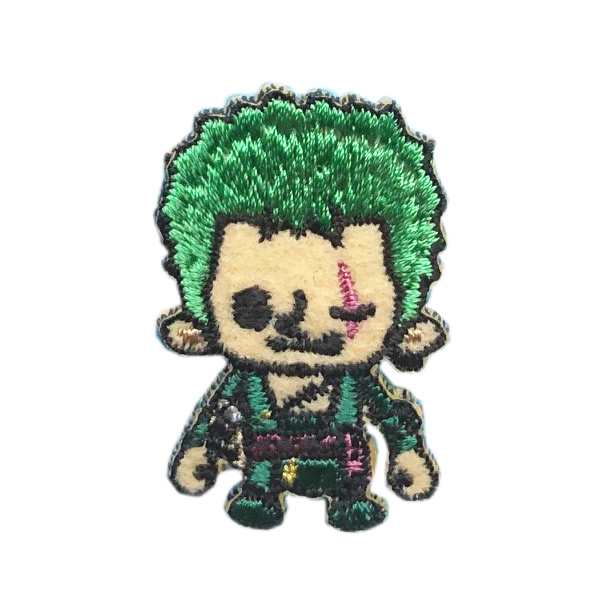 ワンピース ゾロ ワッペン 刺繍 アイロン接着 One Piece キャラクター アップリケ アイロン 手芸 ステッカー シール メール便可 の通販はau Pay マーケット Re Make