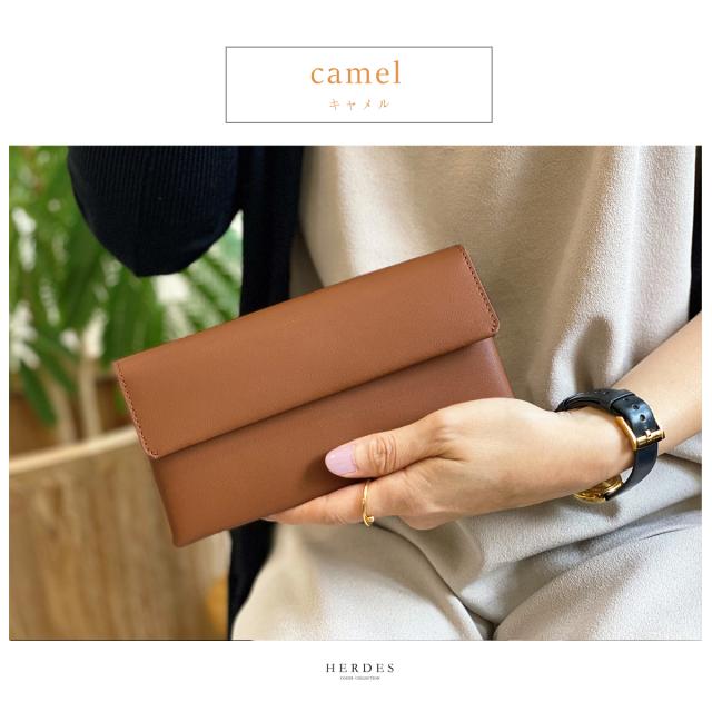 長財布 レディース メンズ 牛革 本革 柔らかい レザー スリム